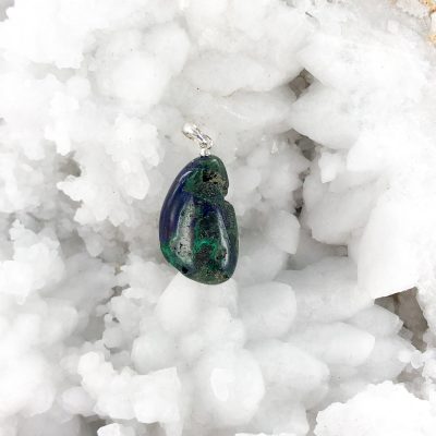 Azurite Malachite | Tumble Pendant with Stirling Silver | Wholesale Crystals | Brisbane | Australia