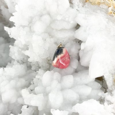 Rhodochrosite | Tumble Pendant with Stirling Silver | Wholesale Crystals | Brisbane | Australia