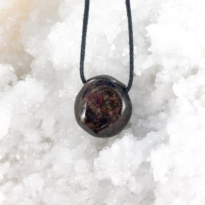 Garnet | Tumble Pendant with drilled cross hole | Sacred Earth Crystals | Wholesale Crystal Shop | Brisbane | Australia